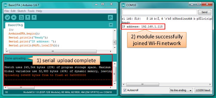 Check if module joined network